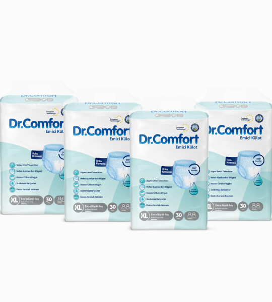 Dr.Comfort Yetişkin Emici Külot Ekstra Large 30'lu 4 paket 120 adet