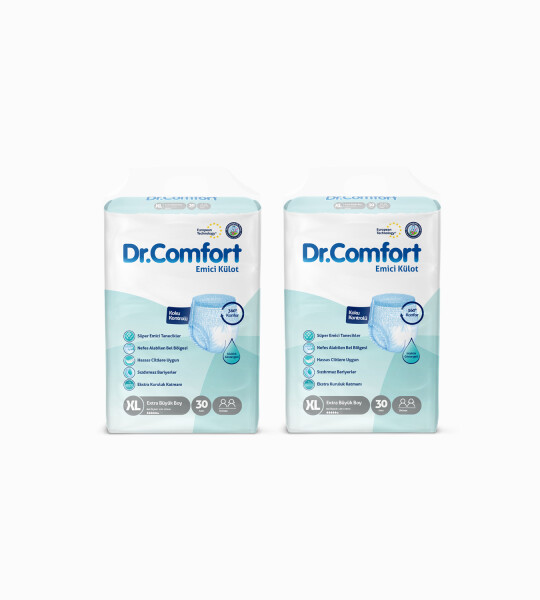 Dr.Comfort Yetişkin Emici Külot Ekstra Large 30'lu 2 paket 60 adet
