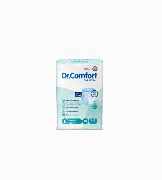 Dr.Comfort Yetişkin Emici Külot Large 30'lu 1 paket 30 adet
