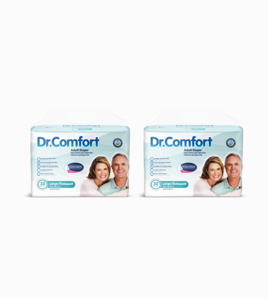 Dr.Comfort Yetişkin Bel Bağlamalı Hasta Bezi Large 30'lu 2 paket 60 adet