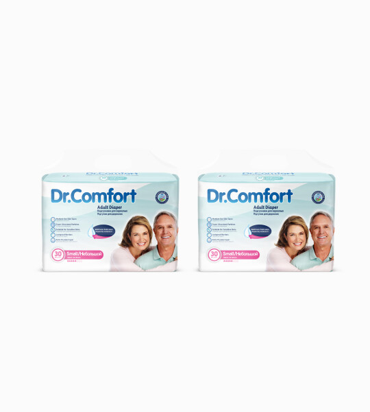 Dr.Comfort Yetişkin Bel Bağlamalı Hasta Bezi Small 30'lu 2 paket 60 adet