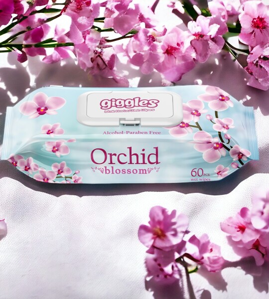 Giggles Orkide Kokulu Islak Havlu 60'lı 8 Paket 480 Mendil